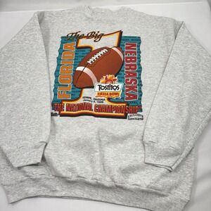 1996‎ Florida Vs Nebraska Tostitos Fiesta Bowl Grey Sweatshirt XL Never Worn